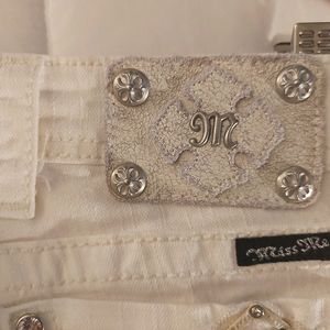 Miss Me Bootcut White Jeans JP5117B14